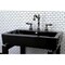 Kingston Brass NB1970AL 8" Widespread Bathroom Faucet, Black Stainless Steel NB1970AL - alternate 3
